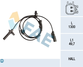 Sensor, wheel speed (78214)