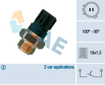 Temperature Switch, radiator fan (36470)