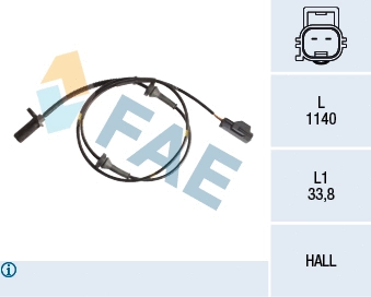 Sensor, wheel speed (78188)