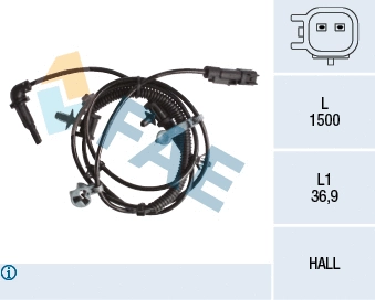 Sensor, wheel speed (78238)