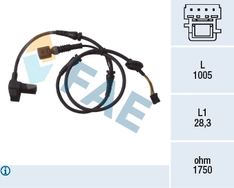 Sensor, wheel speed (78004)