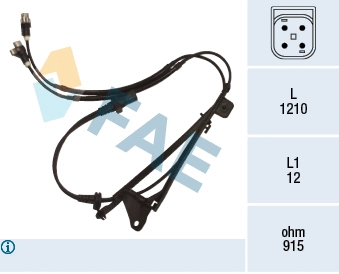 Sensor, wheel speed (78499)