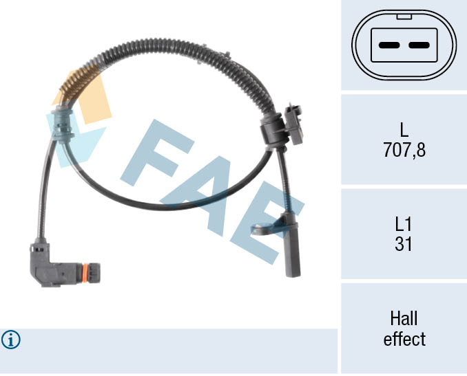 Sensor, wheel speed (78636)