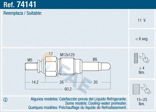 Glow Plug (74141)