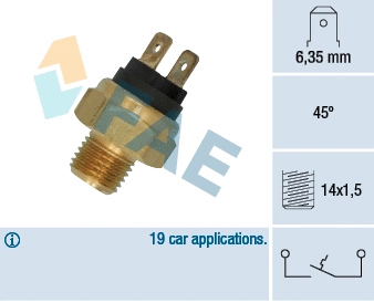 Temperature Switch, coolant warning lamp (35500)