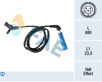 Sensor, wheel speed (78462)