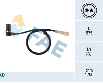 Sensor, wheel speed (78349)