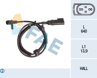 Sensor, wheel speed (78145)