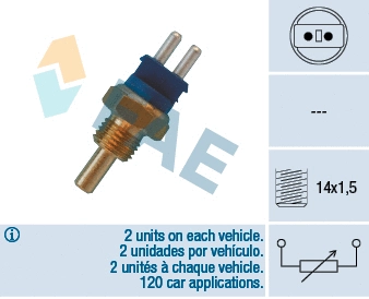 Sensor, coolant temperature (32580)