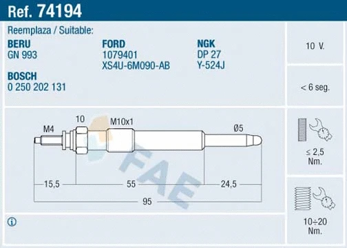Glow Plug (74194)