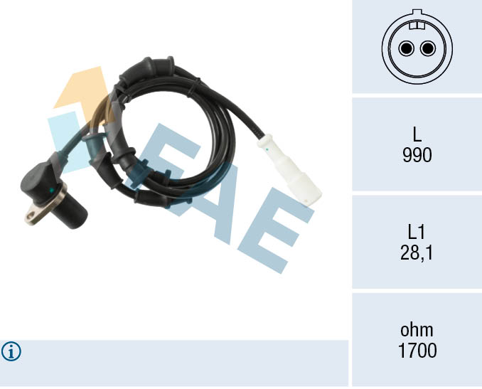 Sensor, wheel speed (78586)