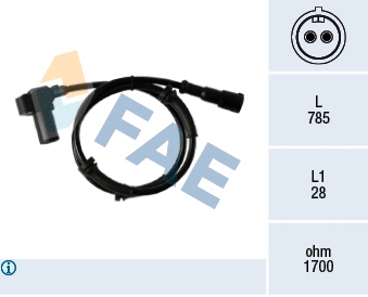 Sensor, wheel speed (78348)