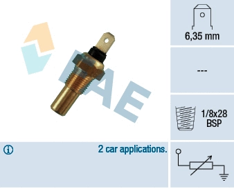 Sensor, coolant temperature (31670)