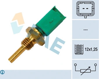 Sensor, coolant temperature (33700)