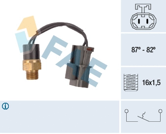 Temperature Switch, radiator fan (37760)