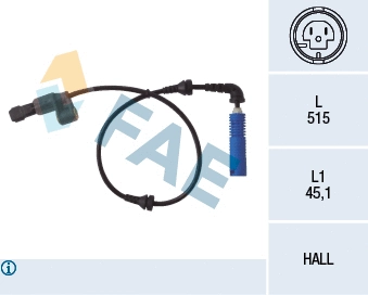 Sensor, wheel speed (78033)