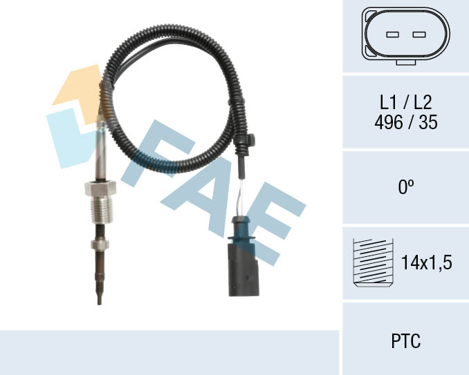 Sensor, exhaust gas temperature (68118)