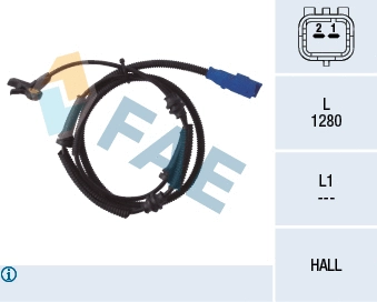 Sensor, wheel speed (78038)