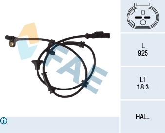 Sensor, wheel speed (78081)