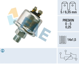 Sensor, oil pressure (14870)