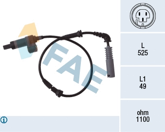 Sensor, wheel speed (78018)