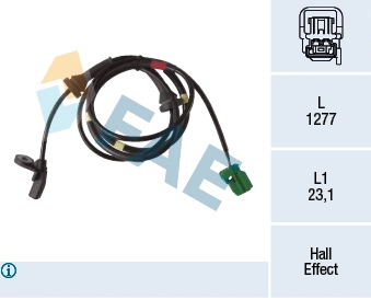 Sensor, wheel speed (78288)