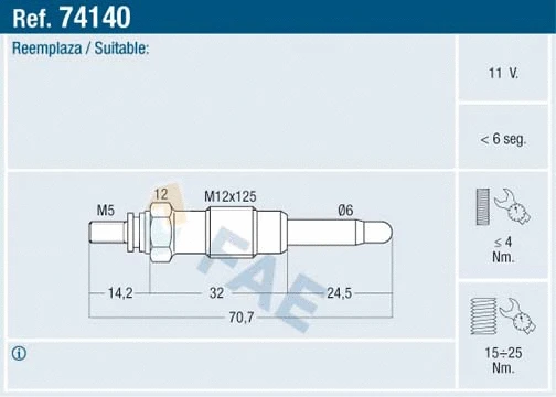 Glow Plug (74140)