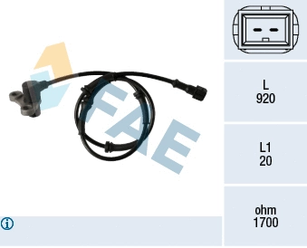 Sensor, wheel speed (78352)