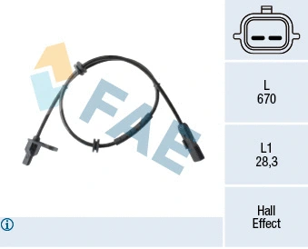 Sensor, wheel speed (78512)