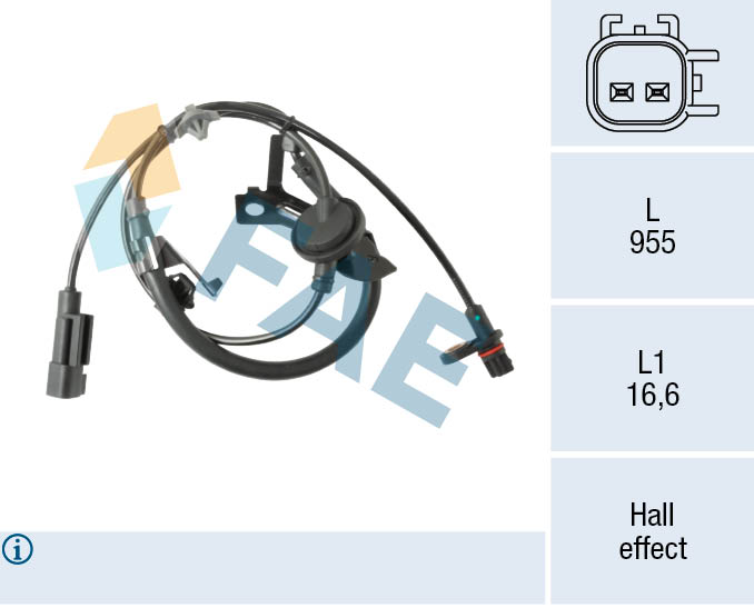 Sensor, wheel speed (78596)