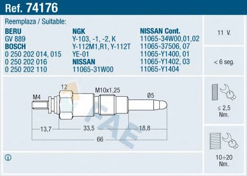 Glow Plug (74176)