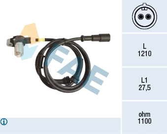 Sensor, wheel speed (78169)