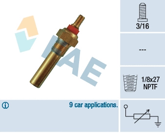 Sensor, coolant temperature (32300)