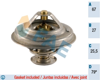 Thermostat, coolant (5306879)