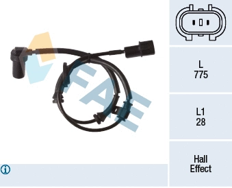 Sensor, wheel speed (78342)