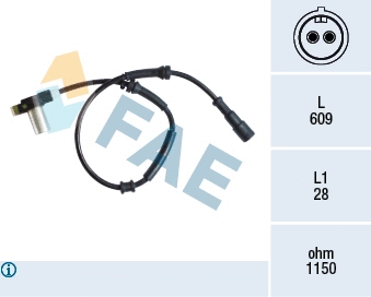 Sensor, wheel speed (78129)