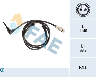 Sensor, wheel speed (78263)