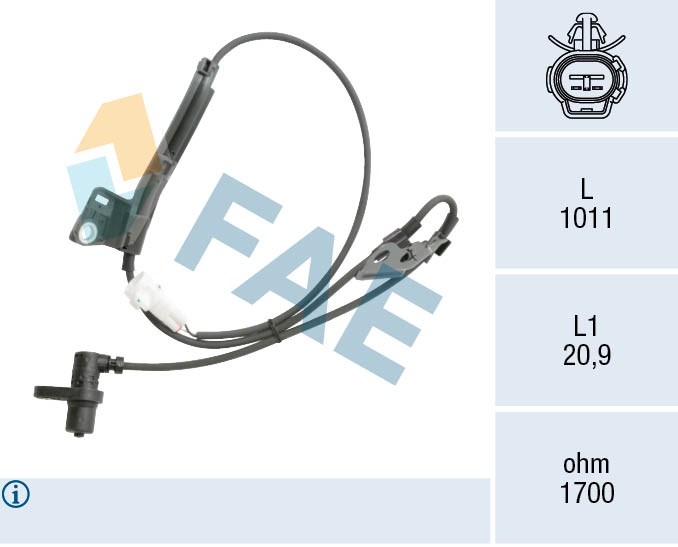Sensor, wheel speed (78561)