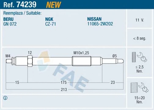 Glow Plug (74239)