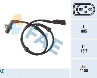 Sensor, wheel speed (78041)