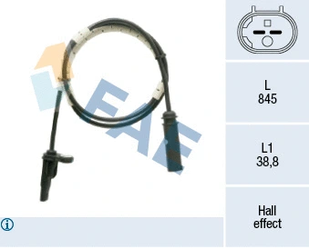 Sensor, wheel speed (78528)