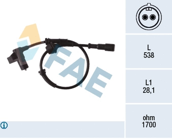 Sensor, wheel speed (78376)