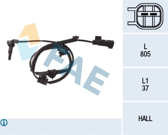 Sensor, wheel speed (78110)