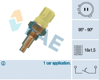 Temperature Switch, radiator fan (36410)