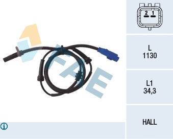 Sensor, wheel speed (78034)