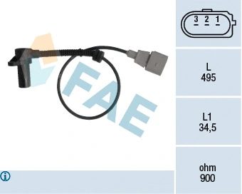 Sensor, crankshaft pulse (79311)
