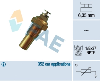 Sensor, coolant temperature (32230)