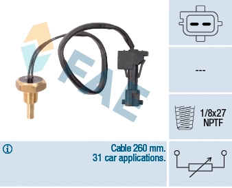 Sensor, coolant temperature (32741)