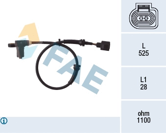 Sensor, wheel speed (78003)