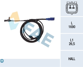 Sensor, wheel speed (78098)